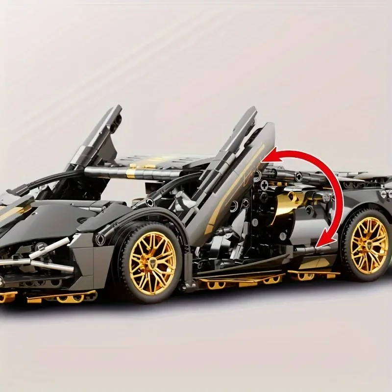 1259pcs Supercar Building Blocks Model - Ideal for Adults, Boys, and Kids Holiday Gifts