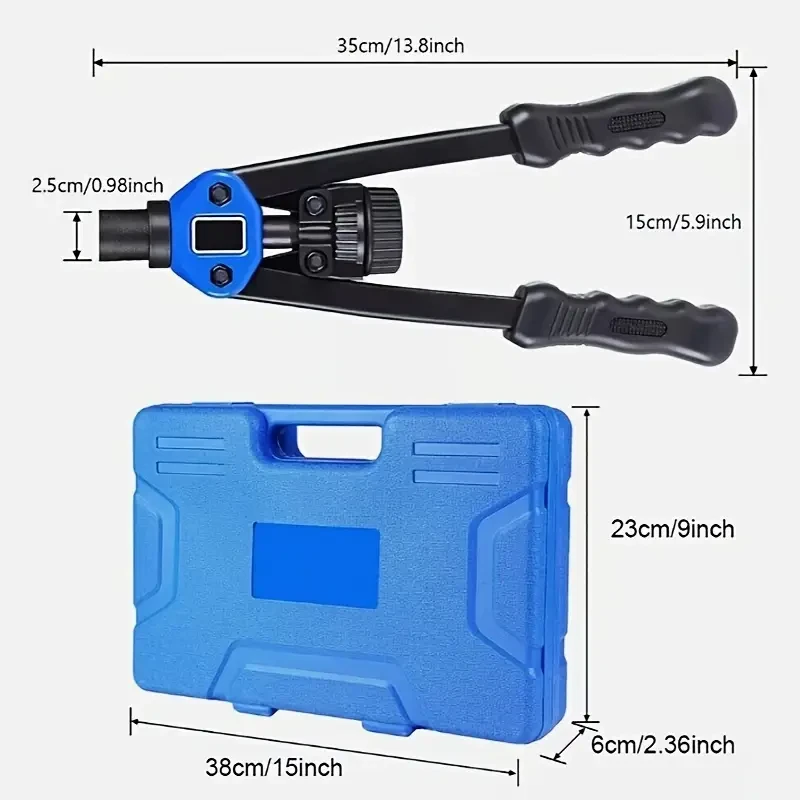 Nutsert Tool Heavy Duty Nutsert Gun M3-12 Nut Rivet Riveter Nutsert Kit Rivnut
