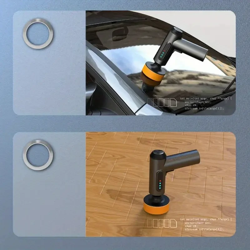 USB Rechargeable High-Speed Electric Car Waxing & Polishing Tool with Digital Display