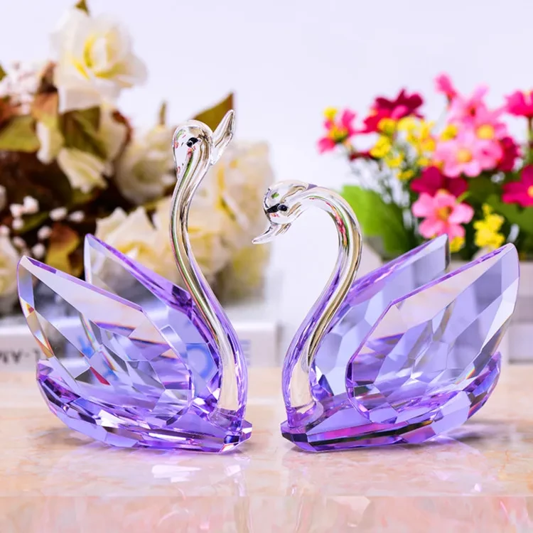 Crystal Swan Home Decoration Crafts