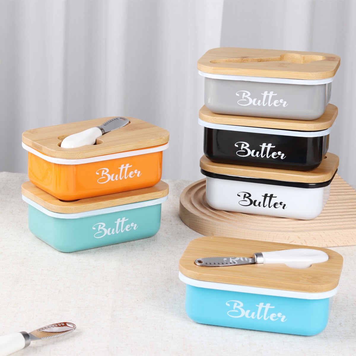 Butter Sealed Storage Jar Western-style Household Cheese Box