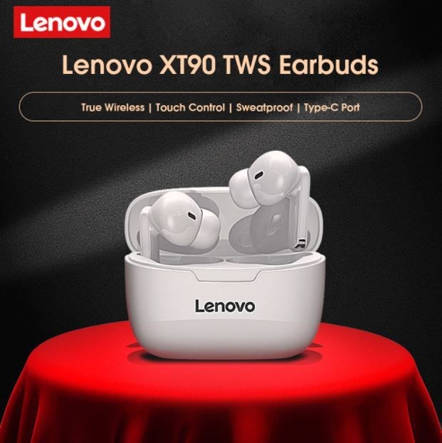True Wireless Earbuds, Lenovo Brand, High Quality, White