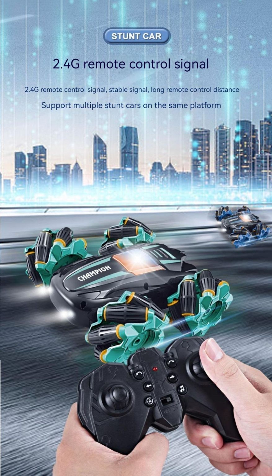 RC Car, RC Stunt car, 4 Wheel drive.