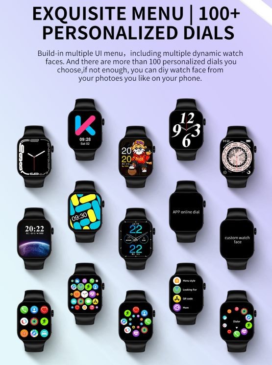 Smart Watch, KUMI KU2 MAX, Black, 1 Year Warranty