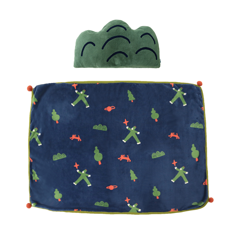 Nightwalking Giant Dual-purpose Pillow Blanket Two-in-one Coral Fleece