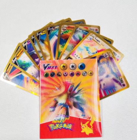 New Pokemon 3D Shining Rainbow Cards English Vmax Gx Charizard Pikachu Trading Game Collection Battle Card Children Toys Gift
