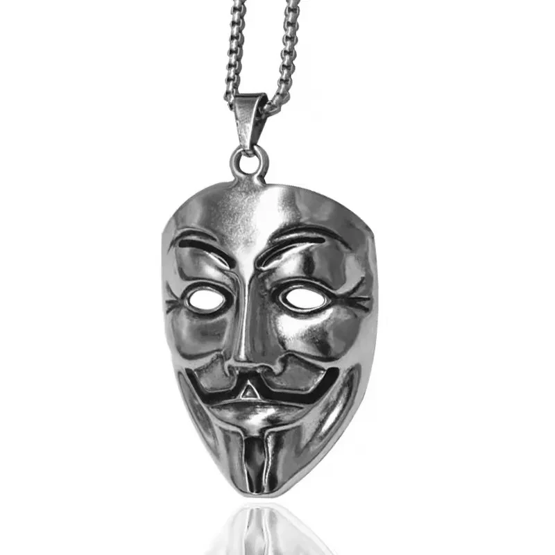 Personality Pendant Male And Female Student Pendant Necklace Mask