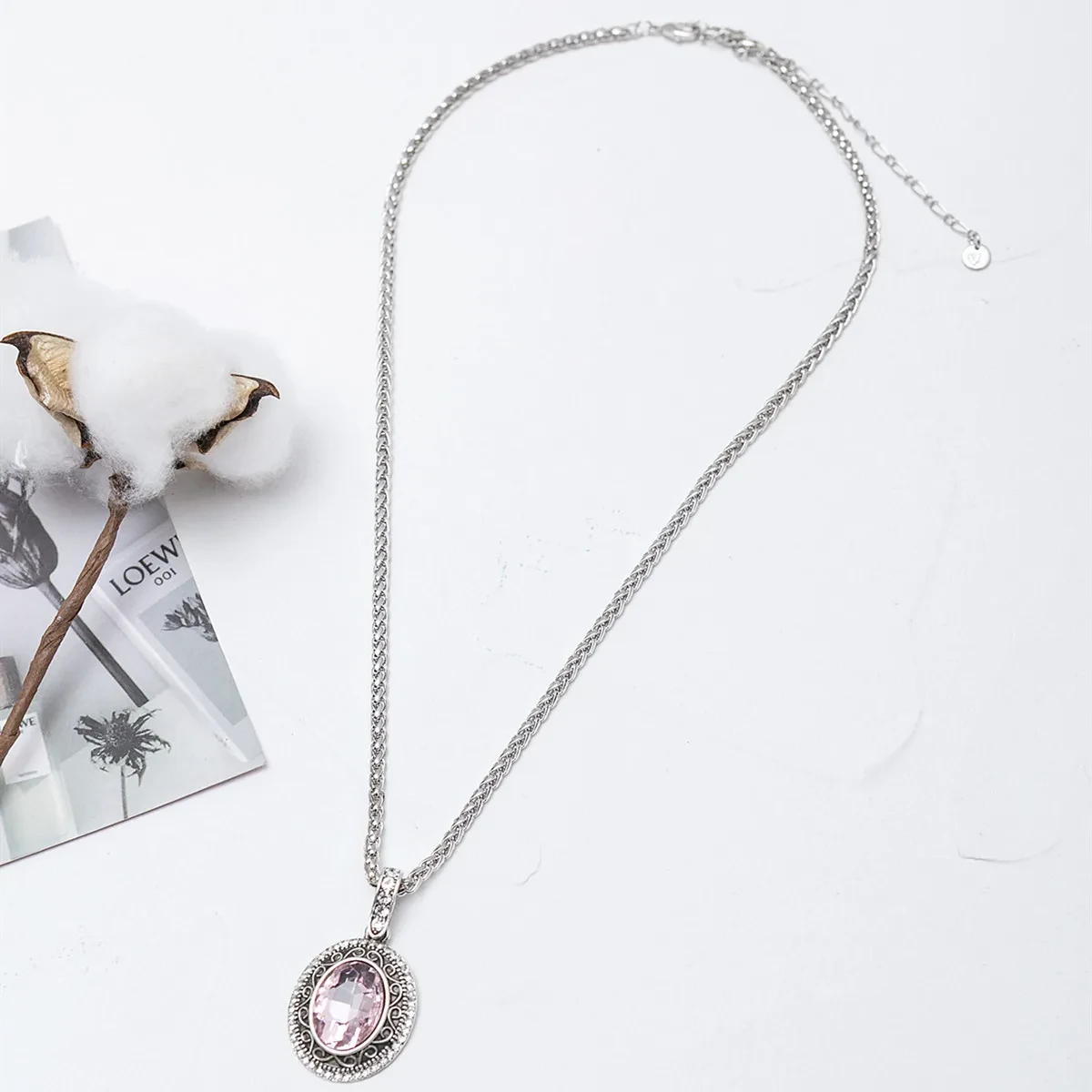 Women's Autumn And Winter Long Pendant Pendant Gem Necklace