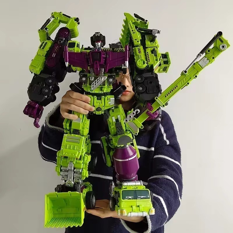 6 IN 1 NBK 42CM Devastator Toy Transformation KO Robot Car Combination Action Figure
