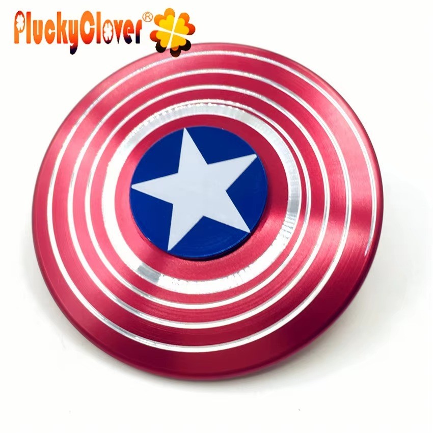 Captain America Hand Fidget Spinner Metal Superheroes Metallic Gyro