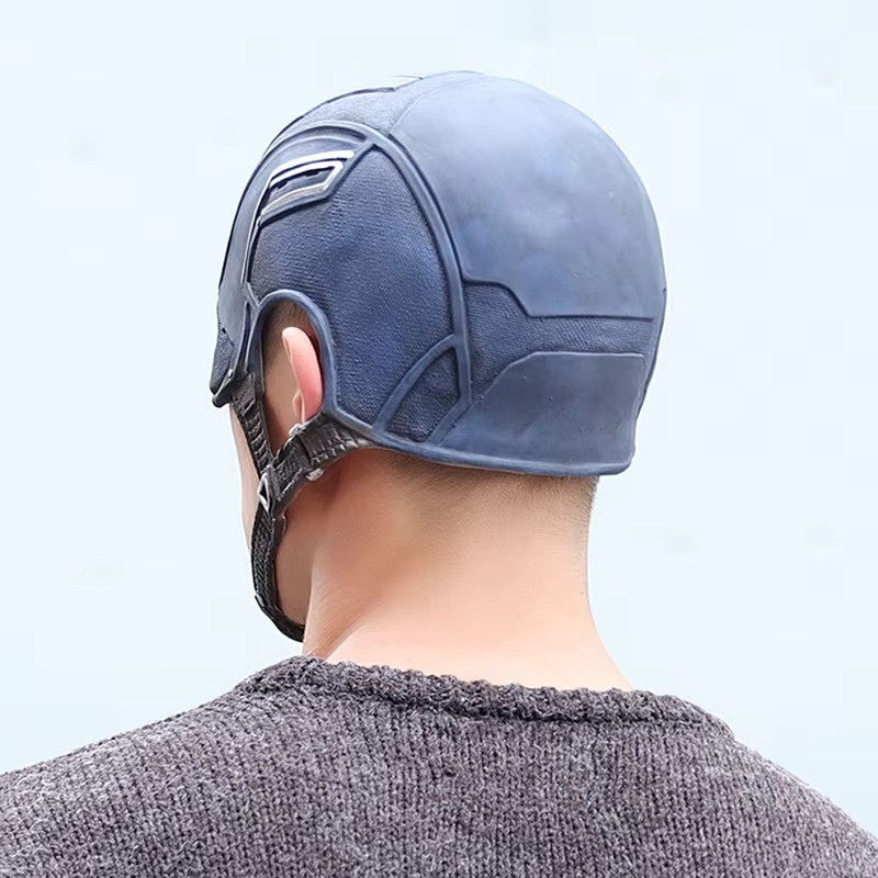 Hot Sale Latex Head Cover Cosplay American Film Captain Helmet