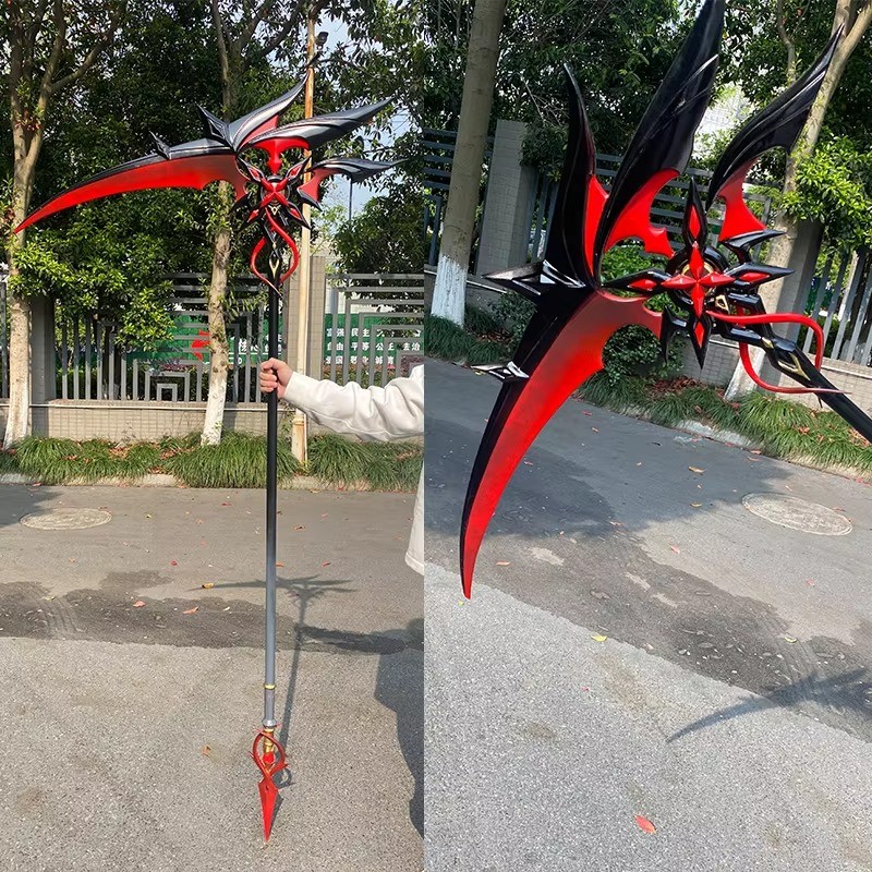 Arlecchino Sickle The Knave Genshin Impact Cosplay Props Weapons