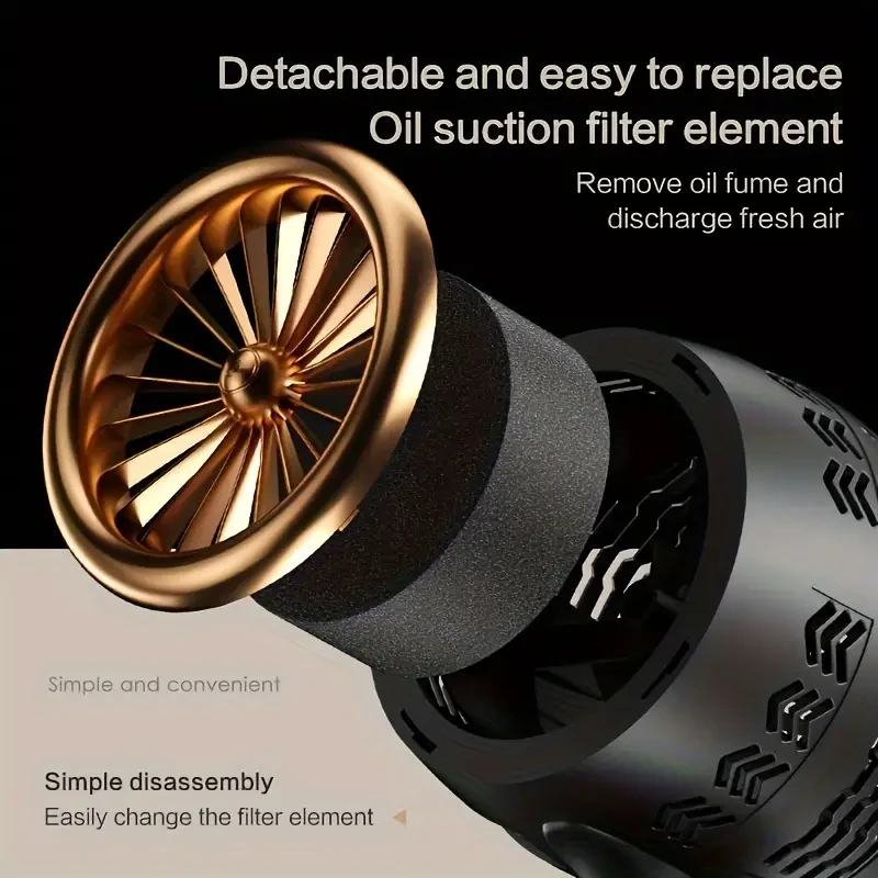 Compact USB-Powered Desktop Range Hood for Home