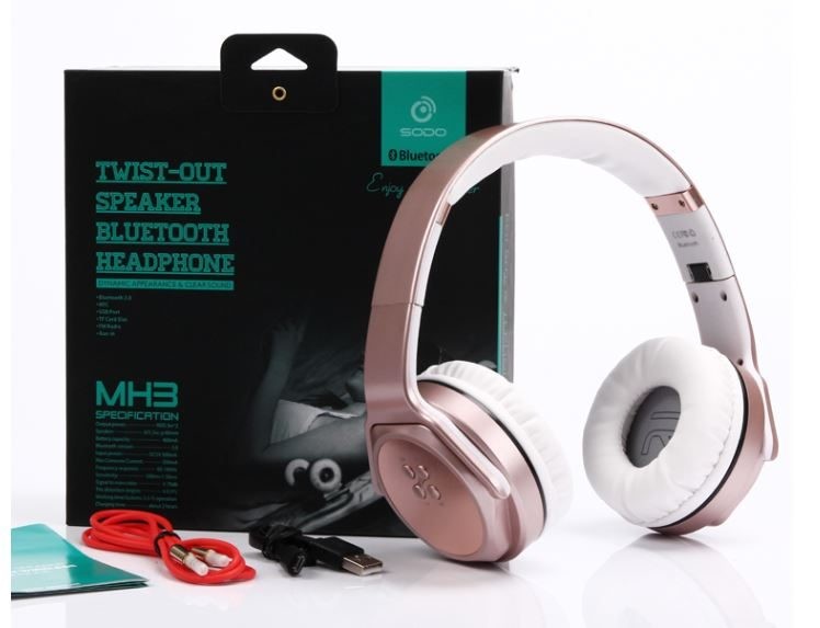 SODO MH3 Wireless Bluetooth Headphone with Speaker