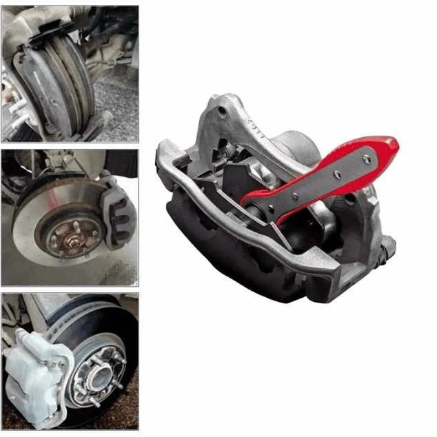 Brake piston compressor wrench