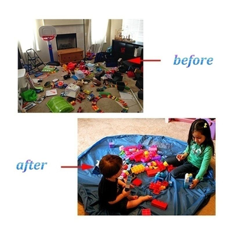 Toy Storage Bag Kids Play Lego Organiser