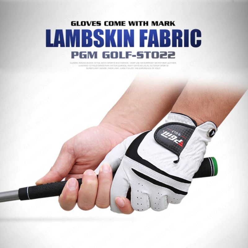 PGM GOLF GLOVES SHEEPSKIN WITH GOLF BALL MARKER