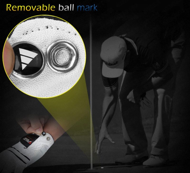 PGM GOLF GLOVES SHEEPSKIN WITH GOLF BALL MARKER