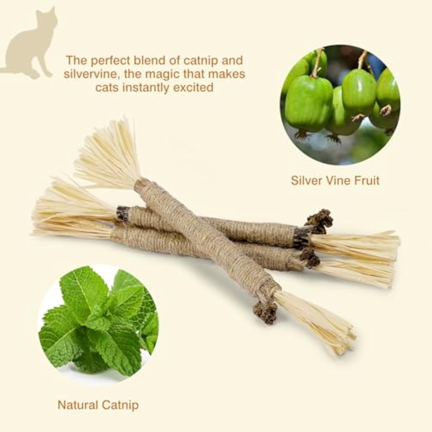 Nylatails Silvervine Dental Sticks