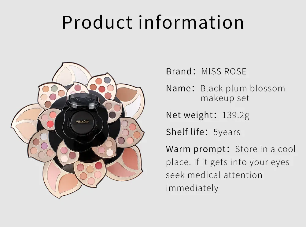 Black Big Plum Multifunctional Makeup Full Set
