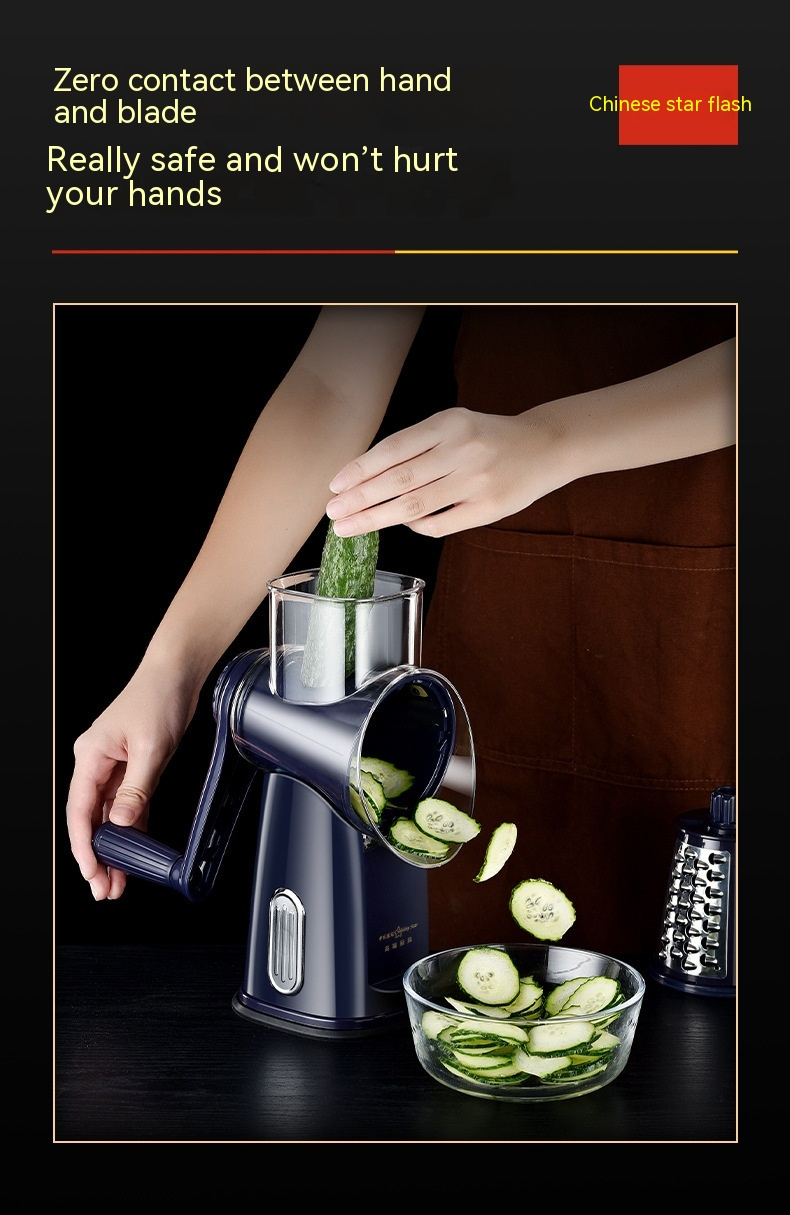 Multi-function Vegetable Chopper Hand Roller Grater Slicer Potato Grater Shredded Vegetable Cutter