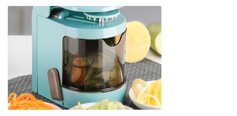 Spiral Grater, Vertical Hand-Operated Filament Vegetable Cutter, Salad Artifact, Vegetable Cutter