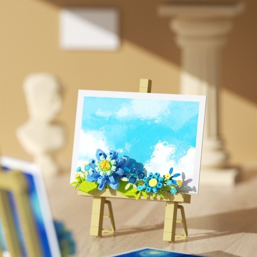 Preserved Flower Building Blocks Dream Flower Stand Photo Frame Decoration
