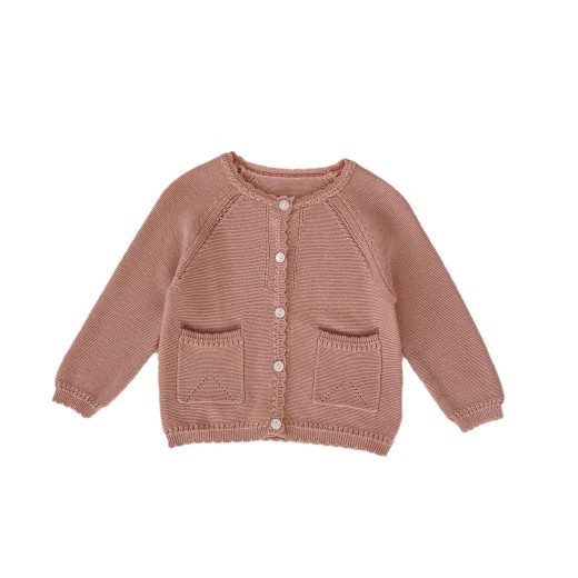 Baby Children 0-3 Years Old Baby Girl Sweet Baita Cardigan Knitted Coat