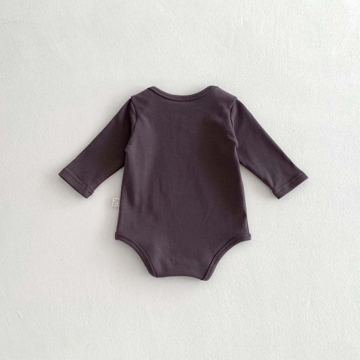 Newborn Clothes Baby Spring And Autumn Solid Color Long Sleeve Butt Wrap Clothes