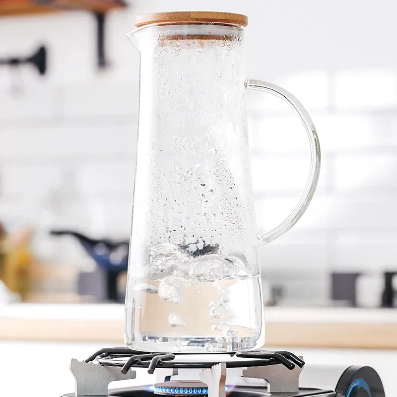 Glass Kettle, Cool Kettle, Cold Kettle, Household Transparent Large Capacity Juice Jug, Drink Jug, Milk Jug