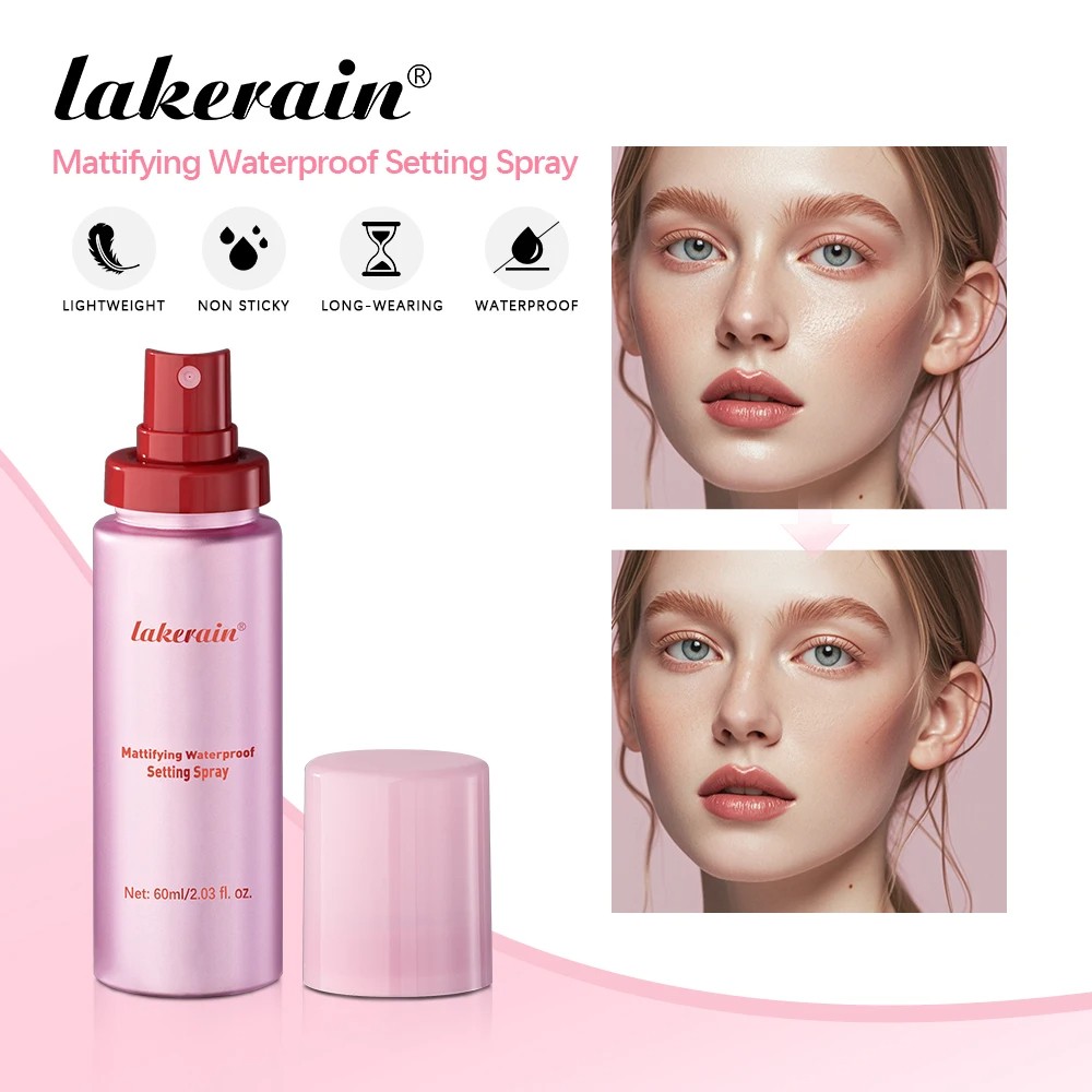 Mattifying Waterproof Setting Spray  Glossy Matte Base Makeup Control Oil