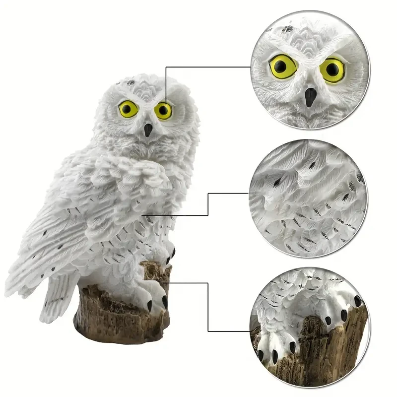 Solar-Powered Owl Garden Light - LED Lawn Lamp for Outdoor Decor