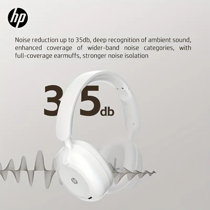 HP Wireless Over-Ear Headphones - Active Noise Cancelling