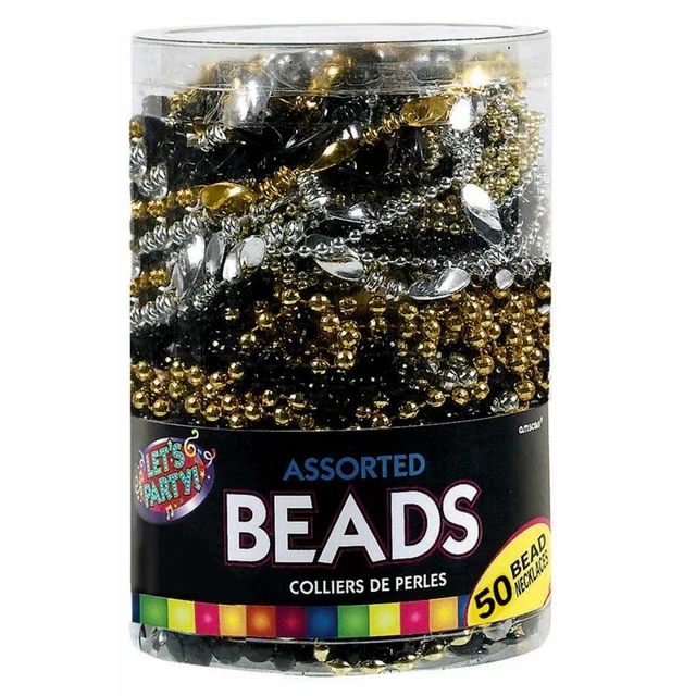Glitz & Glam Plastic Beaded Necklaces  (Pack of 50)