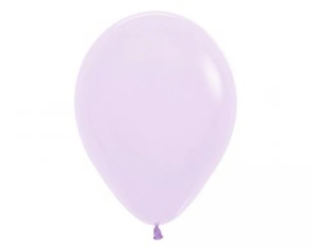 12cm Pastel Matte Lilac Latex Balloons 50pk - Pack of 50