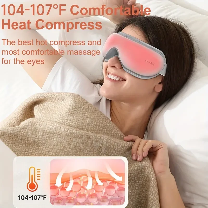 JustEvo Music Eye Massager with Heat & Airbag Vibration