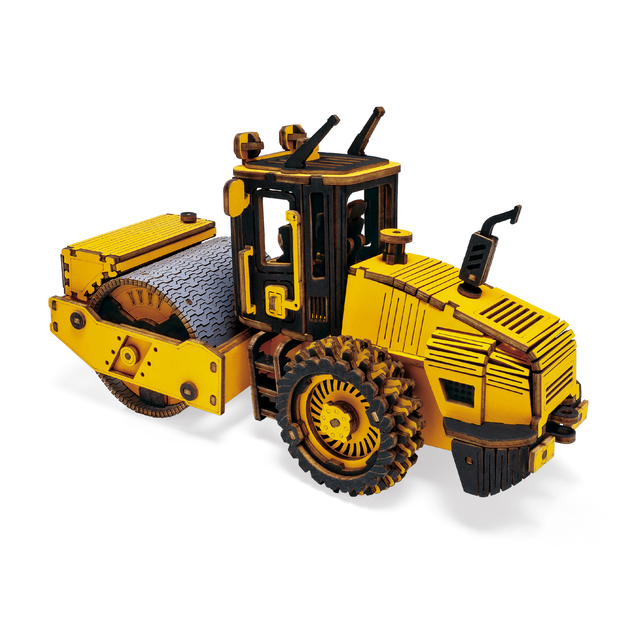 Wooden 3D Puzzle Engineering Vehicle Model for Kids and Adults