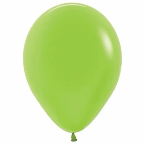 12cm Neon Green Latex Balloons  - Pack of 50