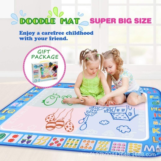 4th Anniversary Sale-70% OFF- Water Doodle Mat Mess Free Learning Toy Mat ,Aqua Infinity Canvas On Cozy Home
