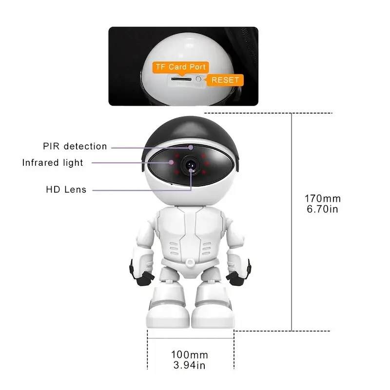 PODOFO 1080P HD Wireless Baby Monitor WiFi IP Camera with Motion Detection & Two-Way Audio