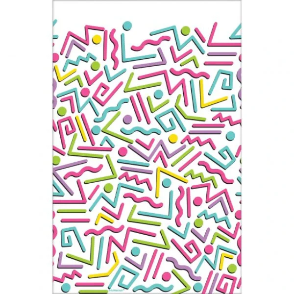 Awesome Party 80's Plastic Tablecover