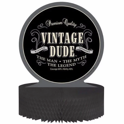 Vintage Dude Centrepiece Honeycomb