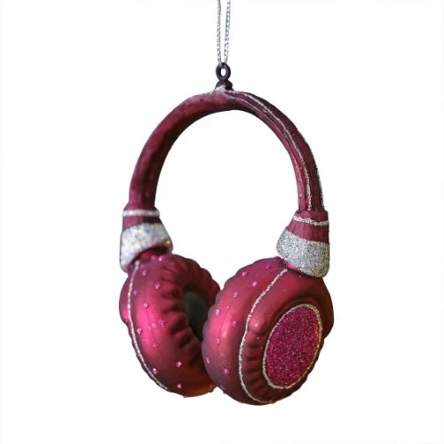 Merry & Bright Novelty Headphone Hanging Tree Decoration