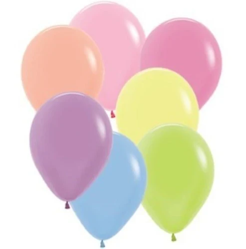 Sempertex 30cm Neon Assorted Latex Balloons - Pack of 50