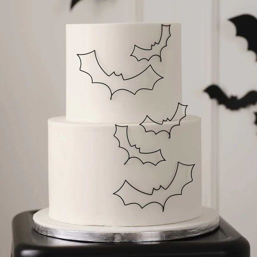 Cake Decorations - Deadly Soiree Black Wire Bat
