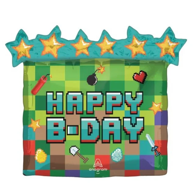 SuperShape TNT Pixel Party HAPPY B-DAY P35