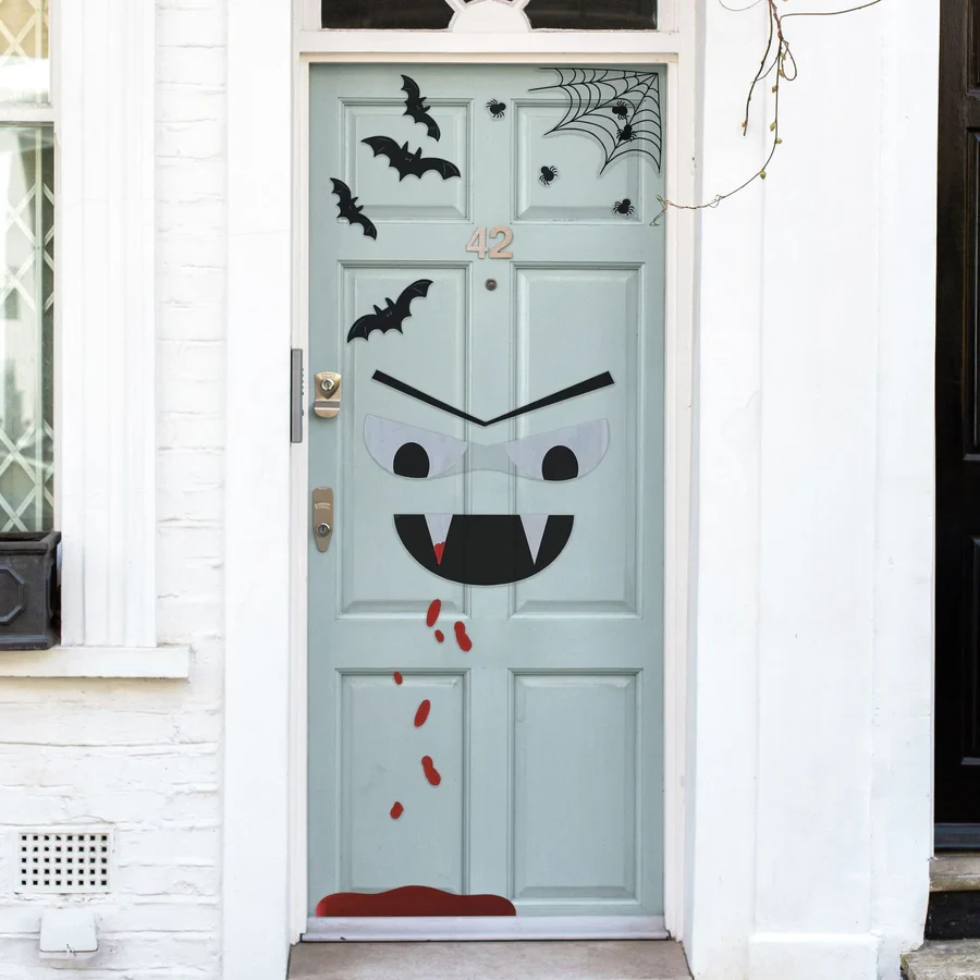 Door Decoration Stickers - Boo Crew Vampire