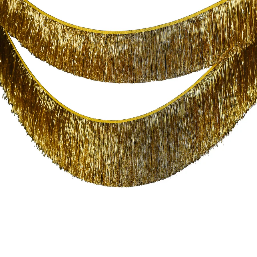 Garland Decoration - Merry & Bright Gold Tinsel