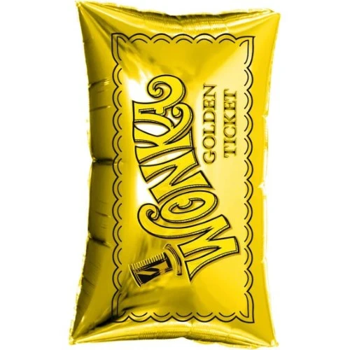 Super Shape Willy Wonka Golden Ticket