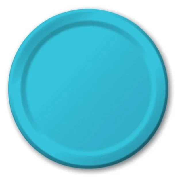 Bermuda Blue Dinner Plates Paper 23cm - Pack of 24